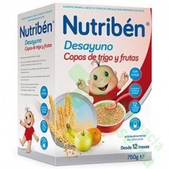 NUTRIBEN DESAYUNO COPOS DE TRIGO CON FRUTAS 750G