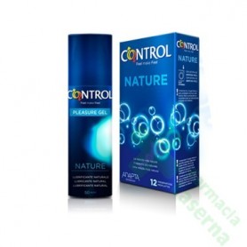CONTROL NATURE + PLEASURE GEL PRESERVATIVOS + LUBRICANTE