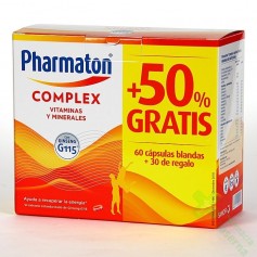PHARMATON COMPLEX 60 + 30 CAPS GRATIS
